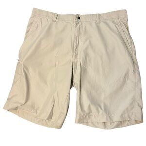 Callaway Men's 38 Golf Tan Flat Front Shorts performance outdoor athleisure